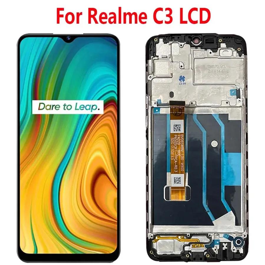 Realme C3 LCD ÷ ũ ġ г Ÿ ü ǰ,  RMX2020, RMX2021,RMX2027 , 6.5 ġ
